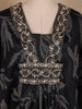 Black Floral Printed Kaftan-style Georgette Salwar suit
