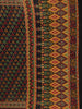 Black Floral Printed Kantha Work Chanderi Cotton Saree - Diadem