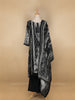 Black Floral Printed Semi Silk Salwar Suit - Diadem
