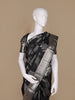 Black Floral Woven Pure Kanchipuram Silk Saree - Diadem