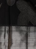 Black Floral Woven Pure Kanchipuram Silk Saree - Diadem