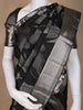 Black Floral Woven Pure Kanchipuram Silk Saree - Diadem