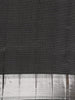 Black Floral Woven Pure Kanchipuram Silk Saree - Diadem