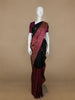 Black Floral Woven Pure Kanchipuram Silk Saree - Diadem
