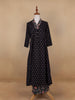 Black Floral Designed Cotton Salwar Suit - Diadem