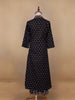 Black Floral Designed Cotton Salwar Suit - Diadem
