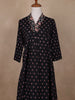 Black Floral Designed Cotton Salwar Suit - Diadem