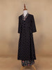 Black Floral Designed Cotton Salwar Suit - Diadem