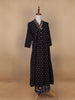 Black Floral Designed Cotton Salwar Suit - Diadem