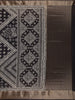 Black Floral Printed Cotton Saree - Diadem