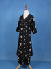 Black Ikat Design Printed Cotton Salwar Suit - Diadem