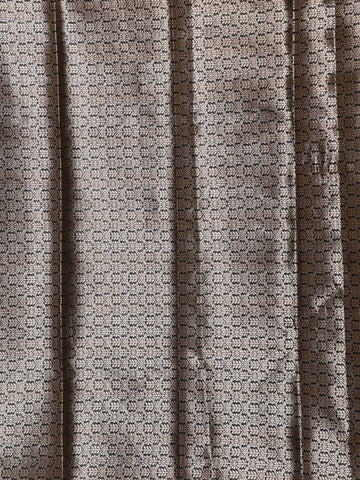Black Leaf Motif Woven Banarasi Silk Saree - Diadem