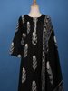 Black Leaf Printed Cotton Salwar Suit Set - Diadem