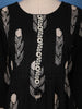 Black Leaf Printed Cotton Salwar Suit Set - Diadem