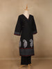 Black Paisley Design Printed Cotton Salwar Suit - Diadem