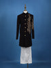 Black Panther Embroidered Sherwani Set