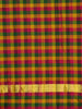 Black Plain Silk Saree with Multicolor checks Border