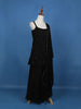 Black Scallop Beaded Embroidery Georgette Palazzo Suit - Diadem
