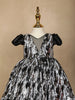 Black Sequin Designed Party Gown for Girls