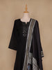 Black Sequin Designed Semi Silk Salwar Suit - Diadem