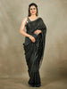 Black Sequin Worked Georgette Designer Saree