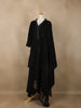 Black Solid Design Cotton Straight Cut Salwar Suit