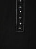 Black Solid Design Cotton Straight Cut Salwar Suit