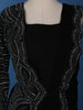Black Stone Worked Georgette Gown - Diadem