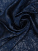 Blue Solid design Stone Worked Satin Fancy Saree - Diadem