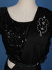 Black sequin Designs Shimmer Ready To Wear Saree with Designer Blouse