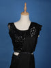 Black sequin Designs Shimmer Ready To Wear Saree with Designer Blouse