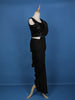 Black sequin Designs Shimmer Ready To Wear Saree with Designer Blouse
