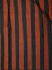 Black and Copper Stripes Woven Pure Kanchipuram Silk Saree
