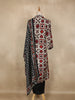 Black and Cream Geometric Print Design Cotton Straight Cut Salwar Suit