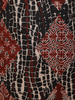 Black and Maroon Geometric Printed Cotton Salwar Suit with Dupatta