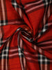 Black and Ruby Red Checked Woven Design Pure Kanchipuram Silk Saree with Contrast Zari Border