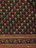 Black with Multicolor Floral Printed Design Chanderi Cotton Saree
