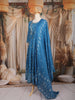 Blue Bandhani Printed Cotton Salwar Suit with Dupatta