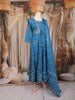 Blue Bandhani Printed Cotton Salwar Suit with Dupatta