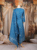 Blue Bandhani Printed Cotton Salwar Suit with Dupatta
