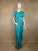 Blue Butta Woven Design Soft Silk Fancy Saree with Self Border