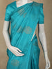 Blue Butta Woven Design Soft Silk Fancy Saree with Self Border