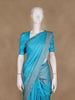 Blue Butta Woven Pure Kanchipuram Silk Saree