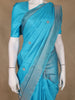 Blue Butta Woven Pure Kanchipuram Silk Saree