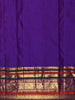 Blue Butta Zari Woven Design Pure Kanchipuram Silk Saree With Contrast Varisai Pattu Border