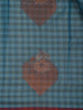 Blue Checks Woven Soft Silk Saree - Diadem