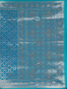 Blue Floral Design Semi Banarasi Saree