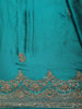 Blue Floral Heavy Sequins and Beads Embroidered Design Satin Designer Saree