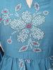 Blue  Floral Printed Cotton Salwar Suit