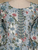 Blue Floral Printed Design Cotton Salwar Suit